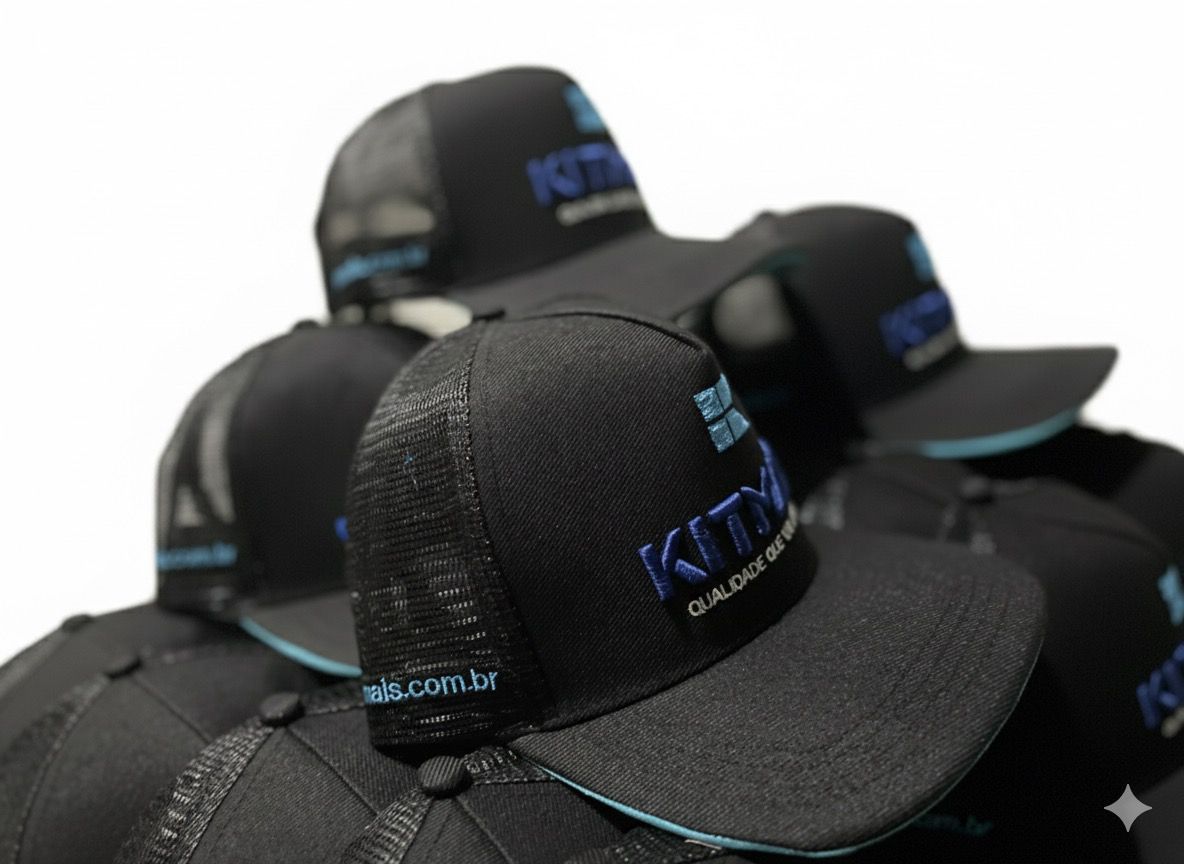 Boné Americano Brim Bordado