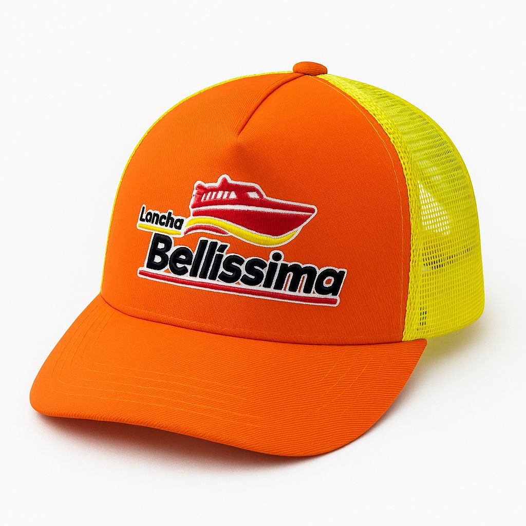 Boné Trucker com Telinha e Bordado